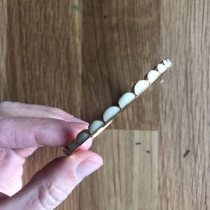 Elegant Gold and Cream Women's Bracelet